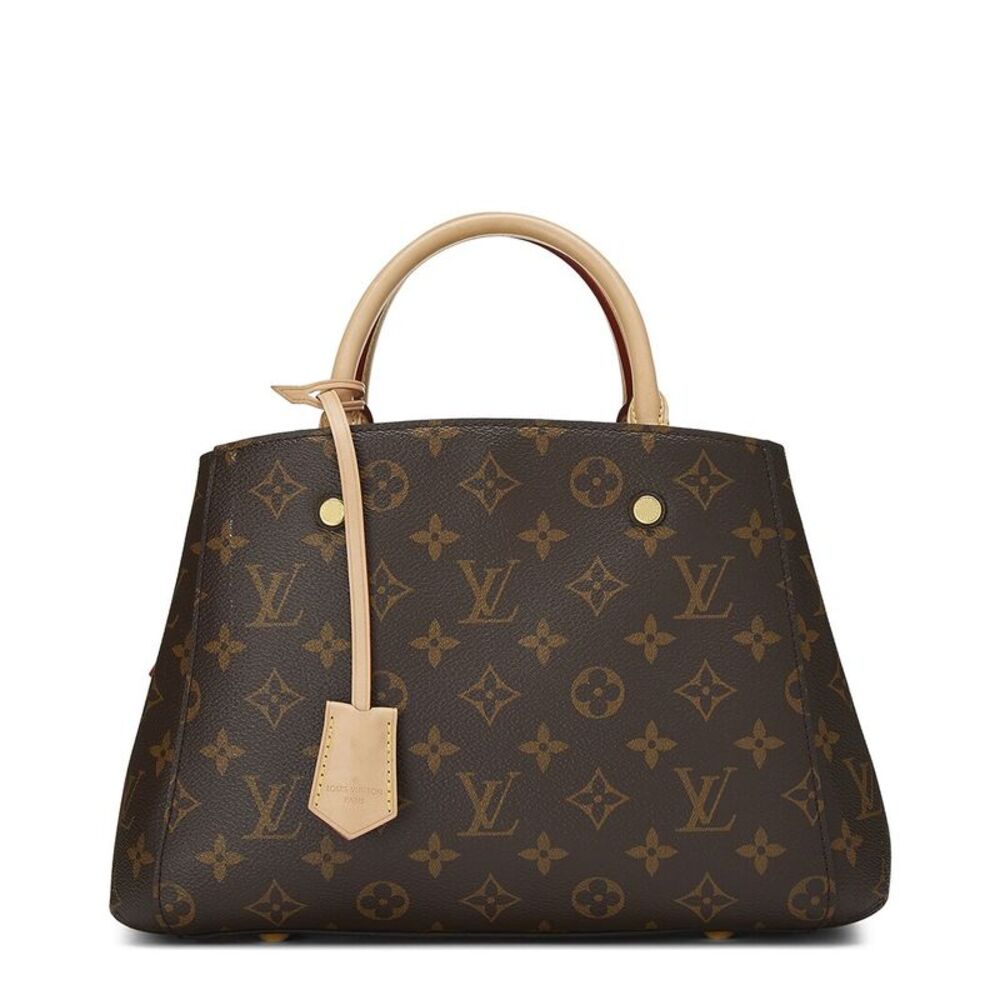 Louis Vuitton Brown Monogram Coated Canvas Montaigne Bb (Authentic Pre-Loved)